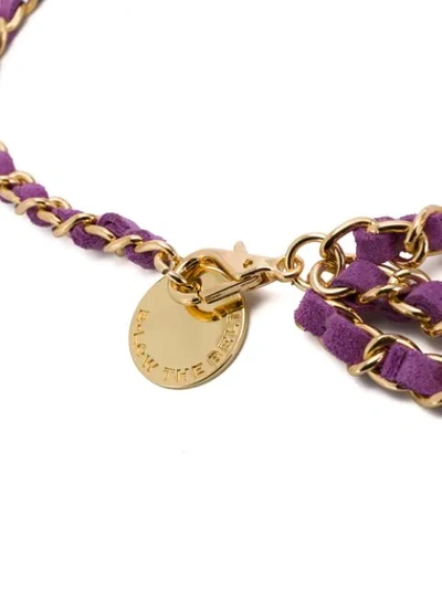 Shop B-low The Belt Gissel Chain Belt In Purple