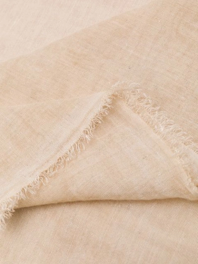 Faliero Sarti Floral Pattern Scarf In Neutrals