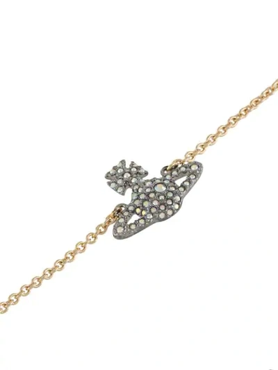 Shop Vivienne Westwood Grace Orb Bracelet In Silver