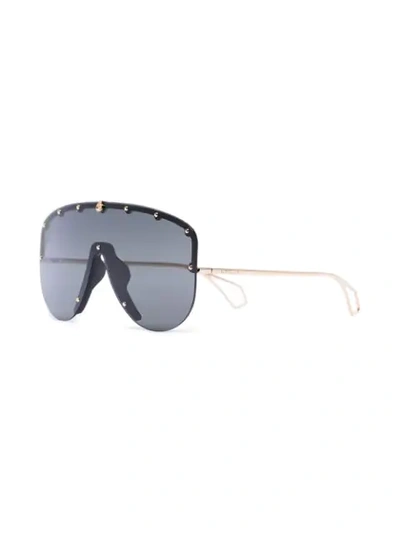 Shop Gucci Mask-frame Tinted Sunglasses In Grey