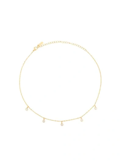 Shop Nialaya Jewelry Skyfall Drop Necklace In Gold