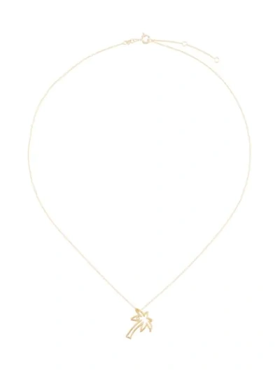 Shop Aliita 9kt Yellow Gold Palmera Brilliante Diamond Necklace