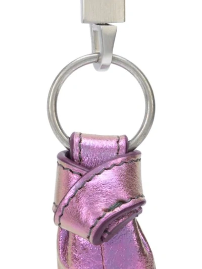 Shop Rick Owens Spike Iridescent-effect Keychain In Purple