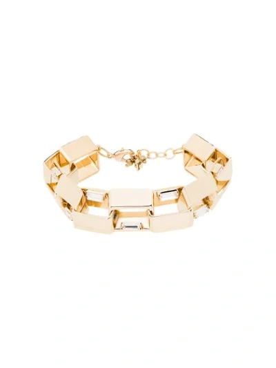 Shop Rosantica Gold-tone Square-link Bracelet