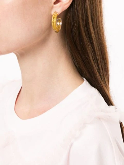 Shop Alison Lou Jelly Small Hoop Earrings In Gold