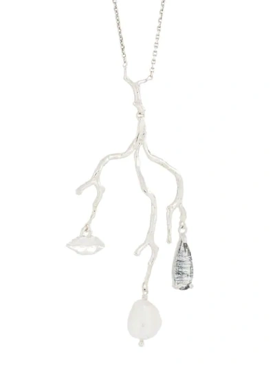 Wouters & Hendrix Reves De Reves Tourmaline Pearl Necklace In Silver