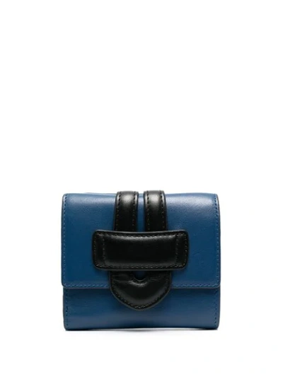 Shop Tila March Zelig Leather Wallet In Blue