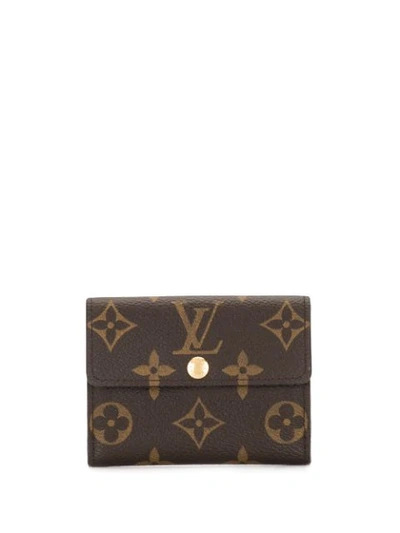 Pre-owned Louis Vuitton  Monogram Ludlow Coin Case In Brown