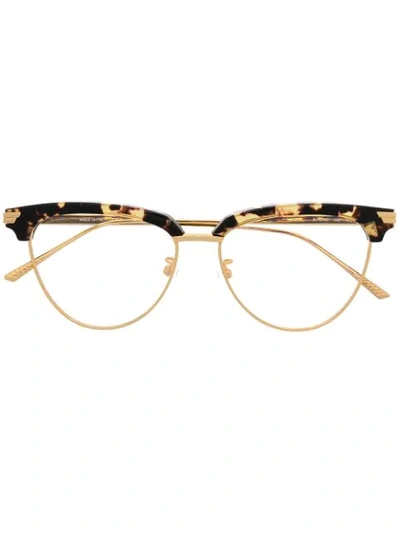 TWO-TONE CAT-EYE GLASSES