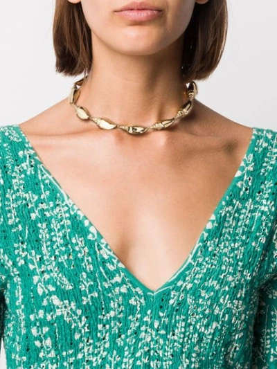 Shop Tohum Colubra Shell Necklace In Gold