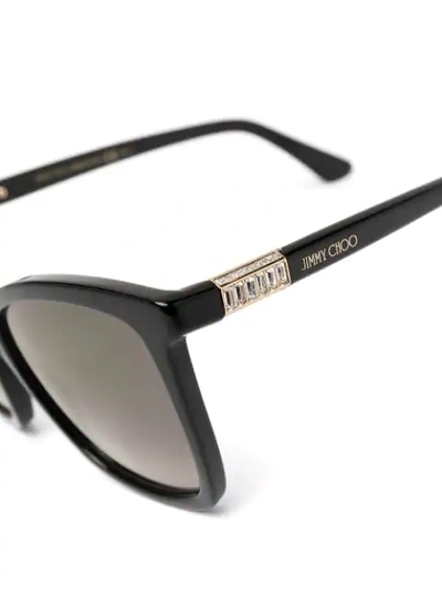 Jimmy Choo Alis Butterfly-frame Sunglasses In Black