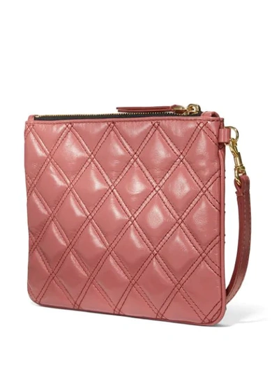 Shop Marc Jacobs The Quilted Softshot Wristlet Pouch In Pink