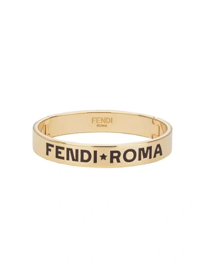 Shop Fendi Roma Bracelet In Gold