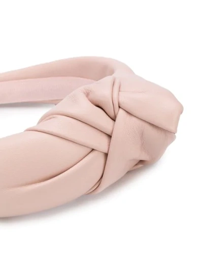 Shop Red Valentino Knot Headband In Pink