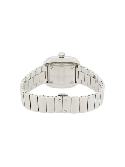 Shop Marc Jacobs Watches The Cushion Watch In Silver