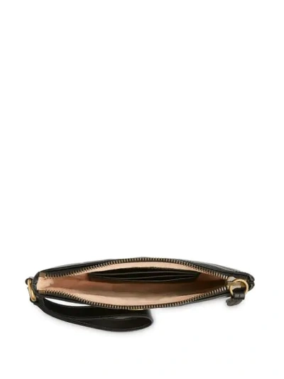 Shop Gucci Gg Marmont Wrist Wallet In Black