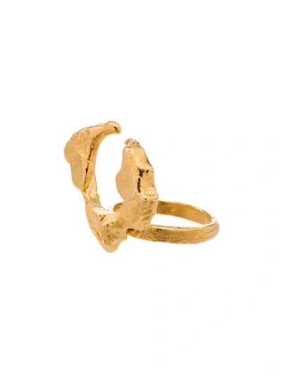 Shop Alighieri 24kt Gold-plated The Infernal Storm Ring