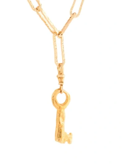 Shop Alighieri Key Pendant Necklace In Gold