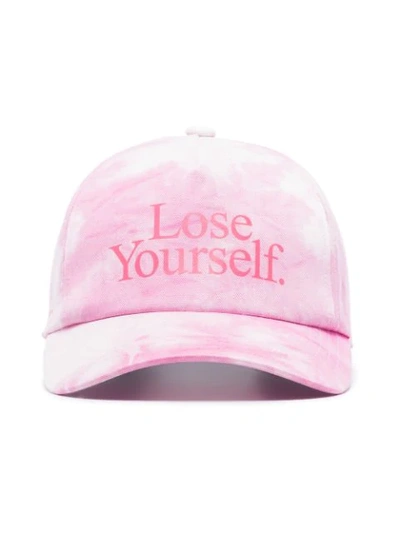 Shop Paco Rabanne X Peter Saville Lose Yourself Tie-dye Baseball Cap In Pink