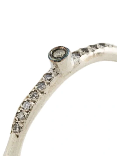 Shop Rosa Maria Diamond Embellished Ring In Silver