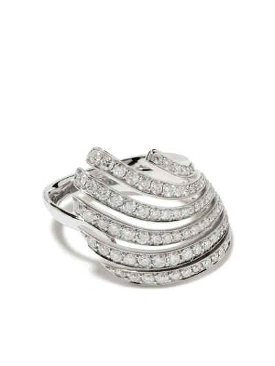 Shop Brumani 18kt White Gold Buriti Diamond Ring