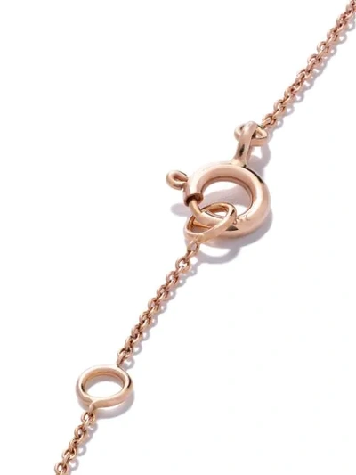 Shop As29 18kt Rose Gold Mye Clover Beading Pave Diamond Bracelet