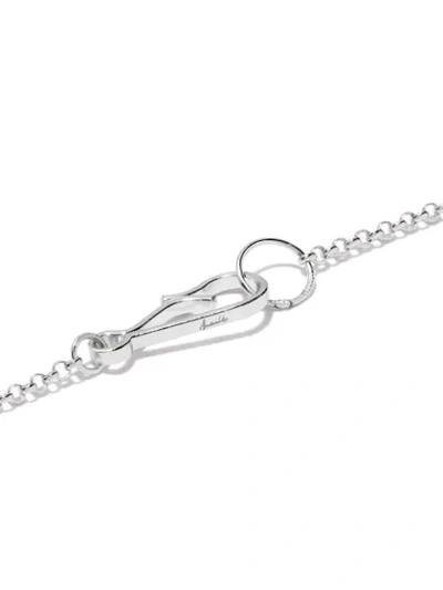 Shop Annoushka 14kt White Gold Diamond Initial F Necklace In 18ct White Gold