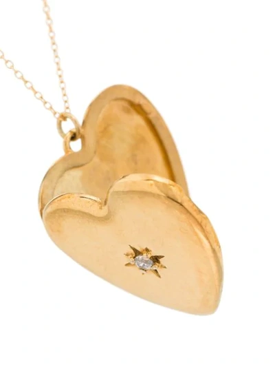 Shop Sasha Samuel 14kt Gold-plated Anouk Heart Locket Necklace