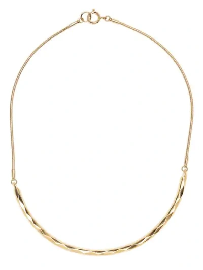 Shop Isabel Marant Miki Snake-chain Necklace In Gold