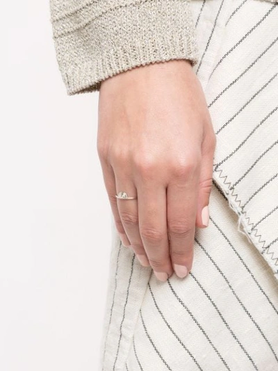 Shop Natalie Marie Ochre Band Ring In Silver