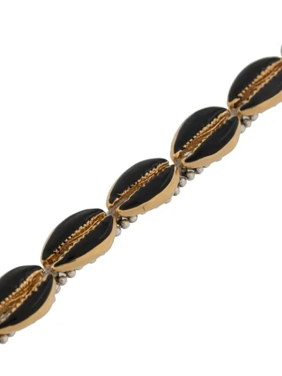 Shop Isabel Marant Cowrie Shell Bracelet In Black