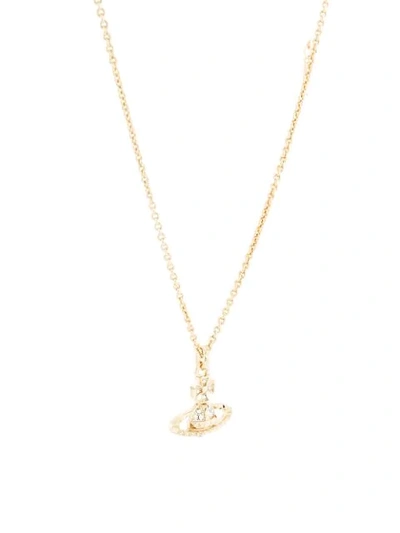 Shop Vivienne Westwood Mayfair Bas Relief Pendant Necklace In Gold