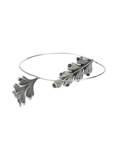 Shop Ann Demeulemeester Winged Headband In Silver