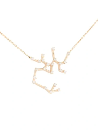 Shop Sarah & Sebastian 10kt Yellow Gold Diamond Celestial Sagittarius Necklace