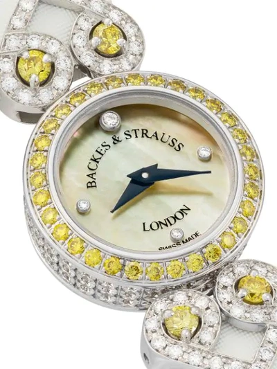 Shop Backes & Strauss Miss Victoria Fancy Canary 18mm In Yellow