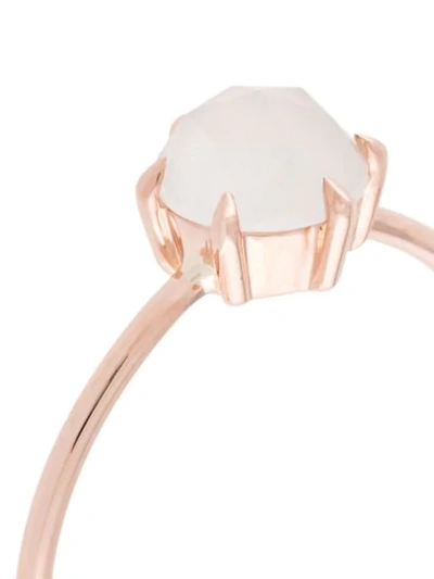 Shop Natalie Marie 9kt Rose Gold Moonstone Rose Cut Ring