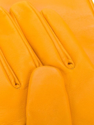 Maison Margiela Yellow Long-length Gloves In Yellow