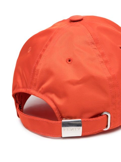 Shop Fenty Adjustable Baseball Cap In Orange