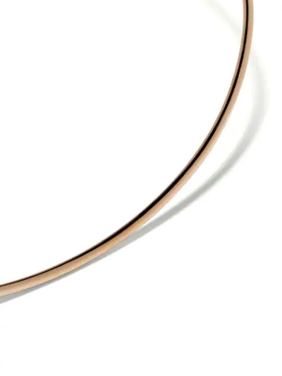 Shop Pomellato 18kt Rose Gold Sabbia Diamond Choker In Pink