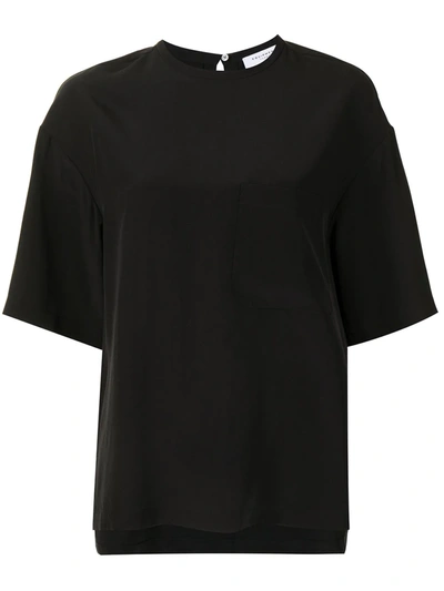 Shop Equipment Viannet Silk Blouse In Black