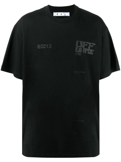 Shop Off-white Tech Marker Logo T-shirt In Black