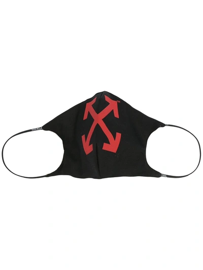 Shop Off-white Arrow Face Mask In Black