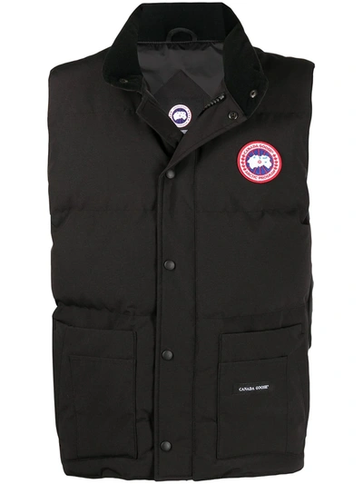 Shop Canada Goose Freestyle Crew Down-filled Gilet In Black