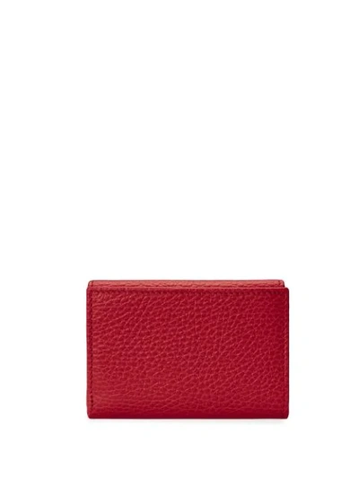 Shop Gucci Gg Marmont Medium Wallet In Red
