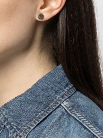 Parts Of Four Diamond-encrusted Single Earring In Silver