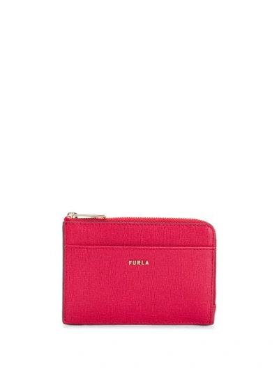 Shop Furla Next All-around Zip Wallet In Red