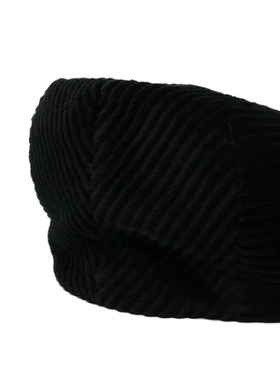 Shop Dolce & Gabbana Textured-style Cap Hat In Black