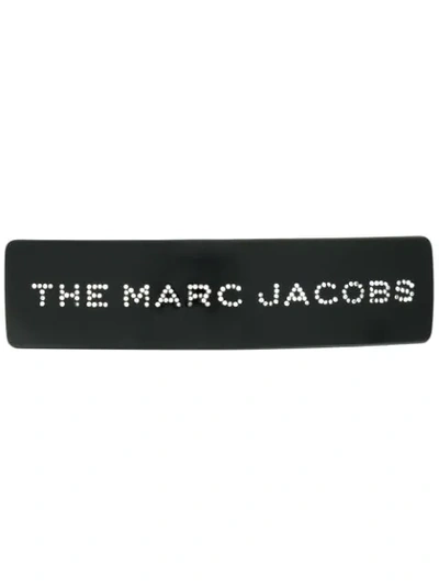 Shop Marc Jacobs Logo Barrette In Black