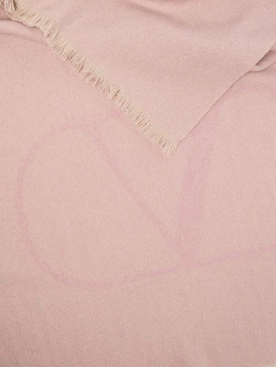 Shop Valentino Vlogo Signature Shawl In Pink
