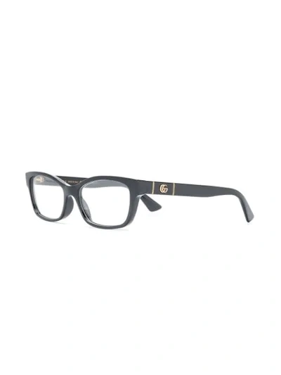 Gucci Gg0635o Rectangular-frame Glasses In Black